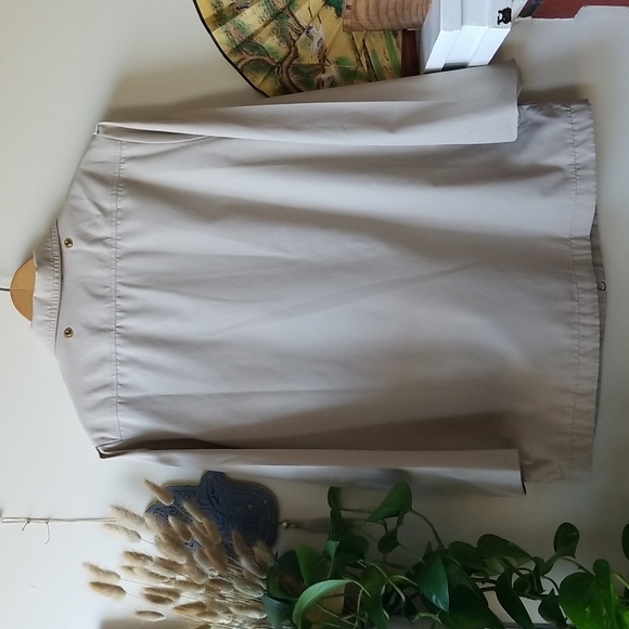 Vintage Tan Khaki Waterproof London Fog Jacket Size 6 - Picture 9 of 12